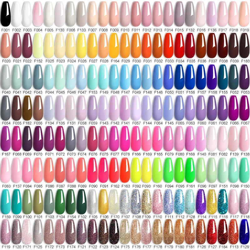 Vernis Gel UV LED - Collection 100 Couleurs (7 ml)