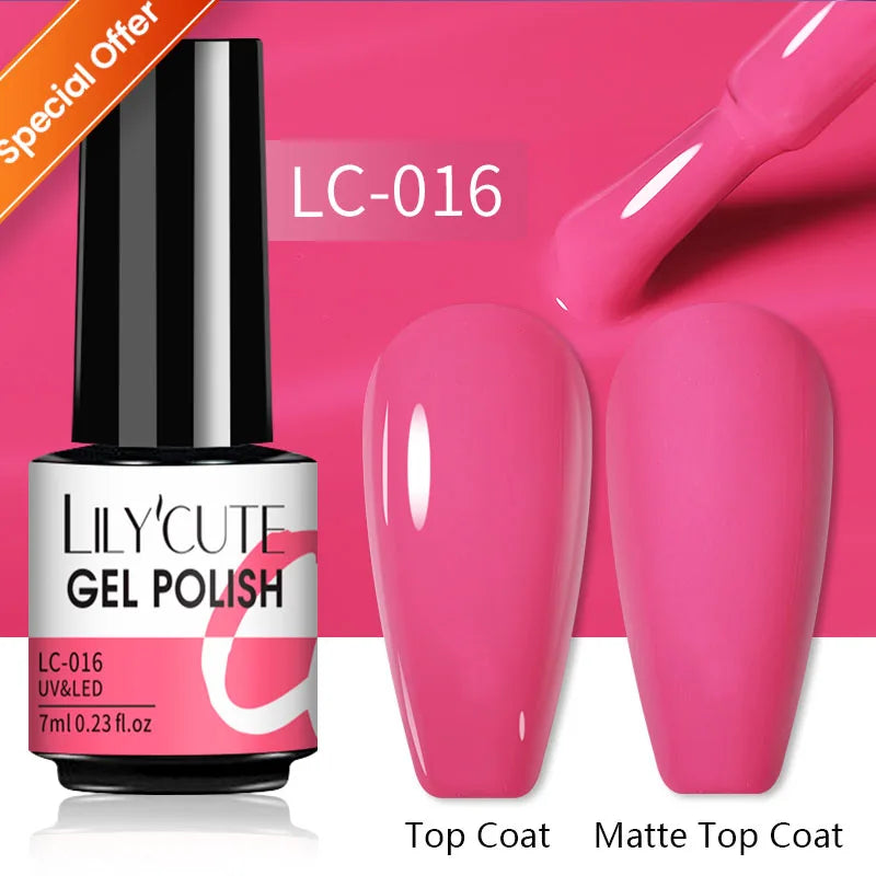 Vernis Gel UV LED - Collection 100 Couleurs (7 ml)